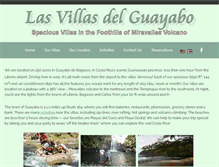 Tablet Screenshot of lasvillasdelguayabo.com